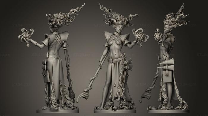 Статуэтки герои, монстры и демоны (Клей Волшебница, STKM_0031) 3D модель для ЧПУ станка